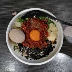 台湾まぜそば(小)　激辛　味玉