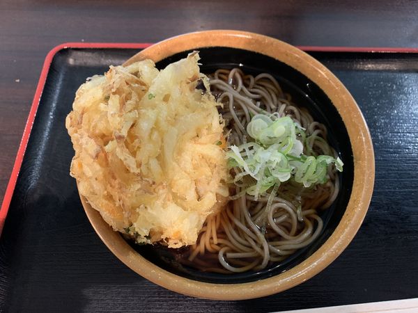 「かき揚げそば」@めとろ庵 大手町店の写真