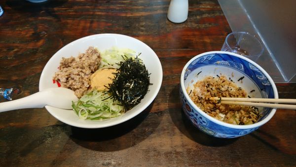 「油そば+豚丼　1000円」@新橋元楽の写真