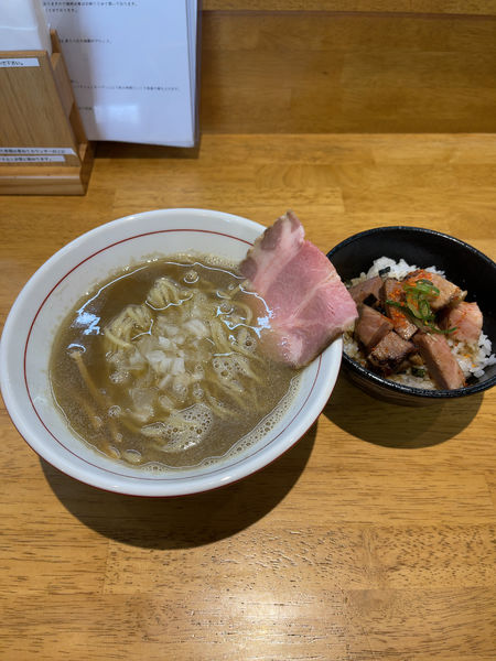 「3段仕込みの煮干しそば（900円）」@麺食堂 88の写真