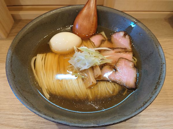 「塩中華蕎麦750円＋味玉100円」@中華蕎麦 麺とスープの写真