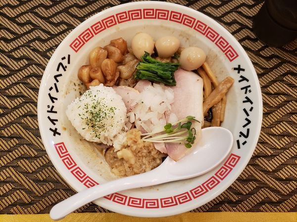 「並　ローストニンニク.うずらニンニク.味つき背脂.ライスボール」@メイドインヘブンの写真