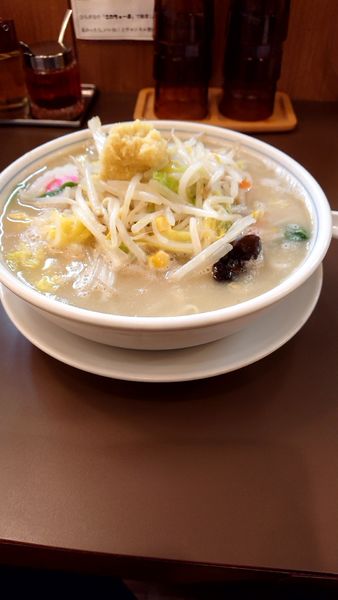 「毎日野菜タンメン750円餃子ライスセット200円」@たんめん専門店 百菜の写真