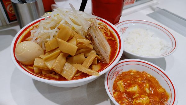 「北極ジャンボ・やさい・太麺変更・定食・メチャアジ！」@蒙古タンメン 中本 川崎店の写真