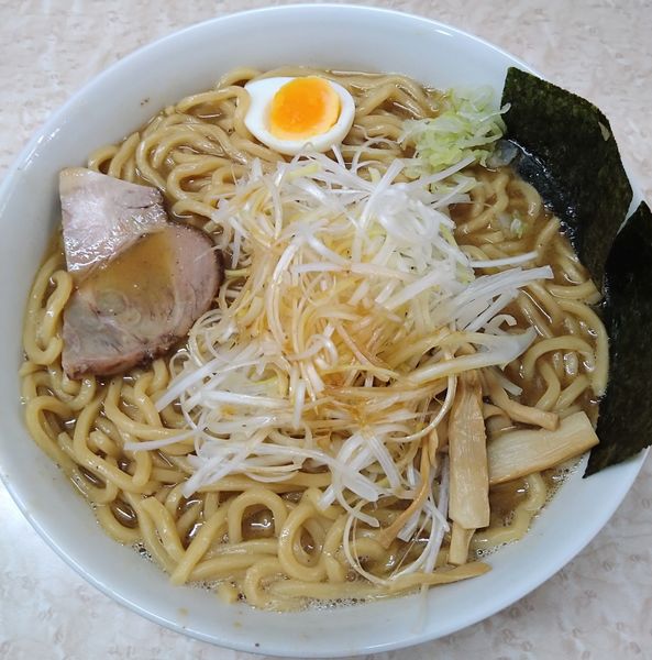 「ねぎラーメン（中盛　太麺）」@喰我の写真