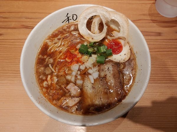 「和海醤油ジャンキー」@らーめん専門 和海 なんば店の写真