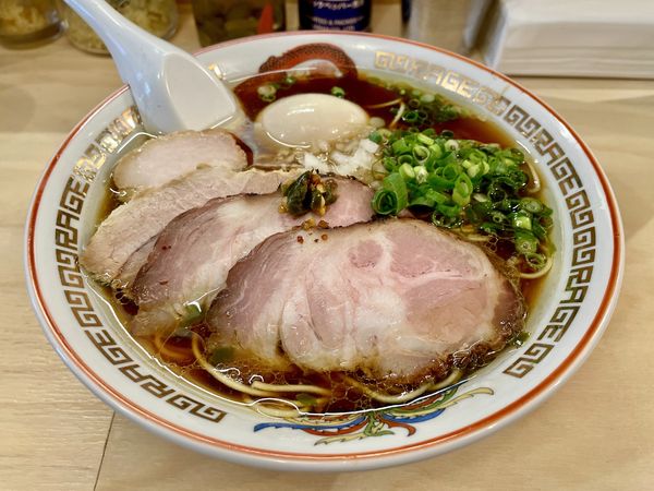 「特製腕刀そば + 替玉」@麺尊RAGE中野腕刀の写真