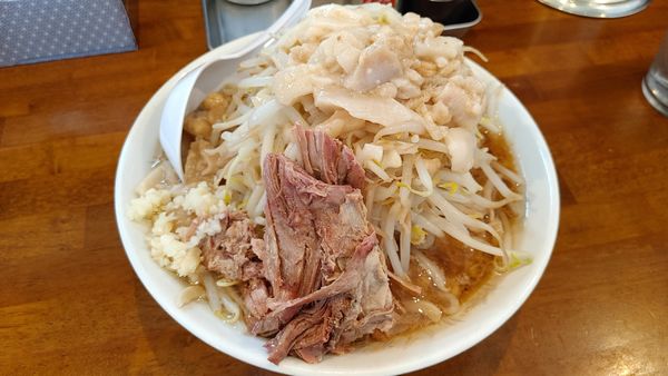 「ラーメン　並　脂増し」@麺とび 六方 エルサあづみ野店の写真