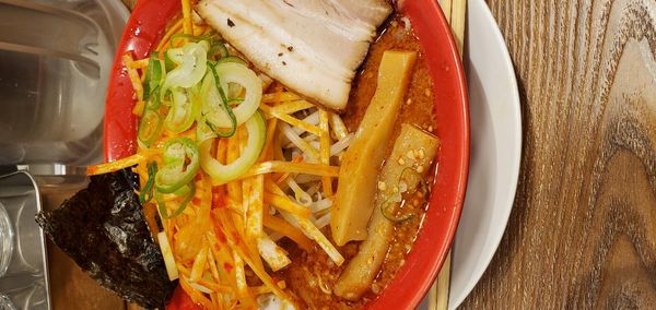 「大辛ネギ味噌」@旭川味噌ラーメン ばんから 上野店の写真