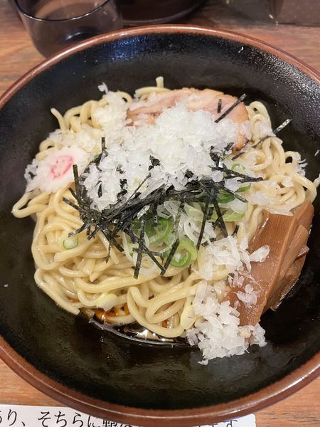 「辛味油そば」@油そば専門店 ぶらぶら 京橋店の写真