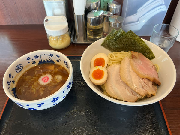 「特製つけ麺大盛り、熱盛り1200円」@大勝軒○秀の写真