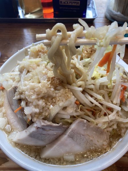 「ラーメン(全マシ)」@ら〜めん ぽっぽっ屋 晴海トリトン店の写真