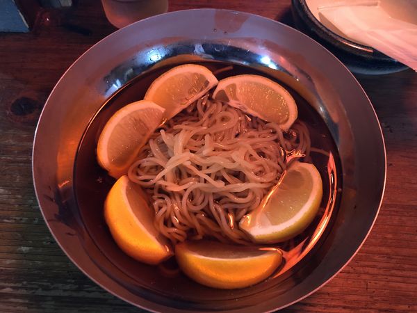 「レモンラーメン　冷　￥７５０」@らーめん ひとしおの写真