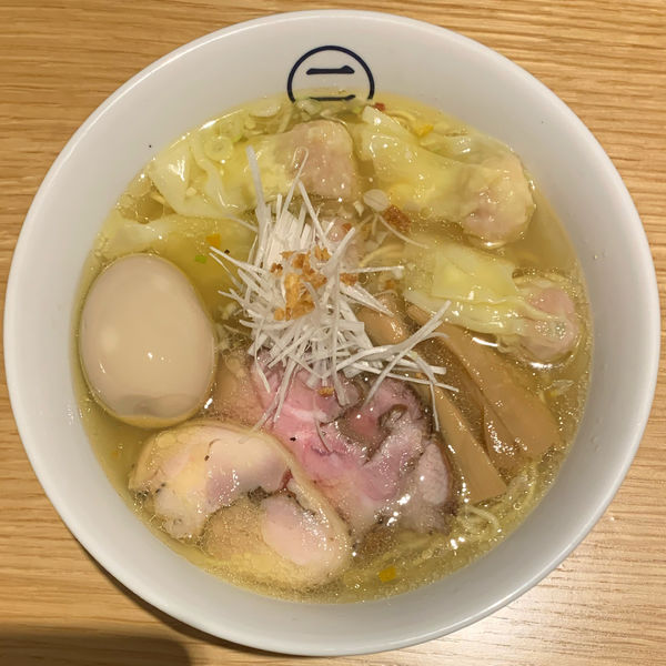 「特製わんたん麺（塩）」@中華そば 二階堂の写真