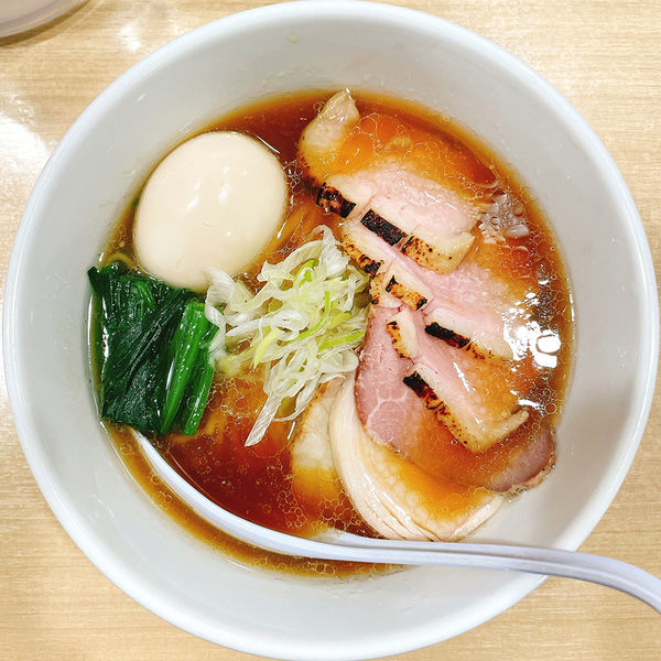 「【1周年記念／5月の限定麺】特製鴨と貝の中華そば」@貝麺みかわの写真