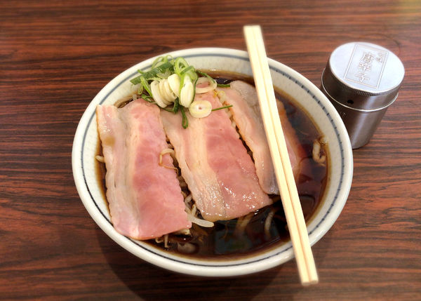 「ベーコンそば(500円)」@雪国の写真