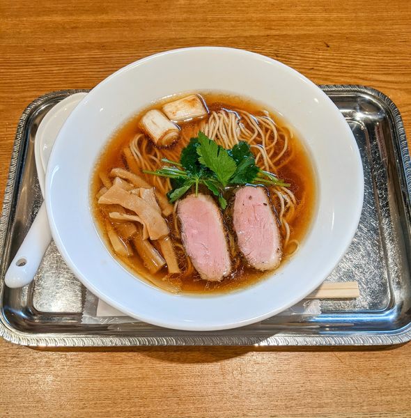 「鴨南醤油ラーメン　860円」@中華そば 瀧壺の写真