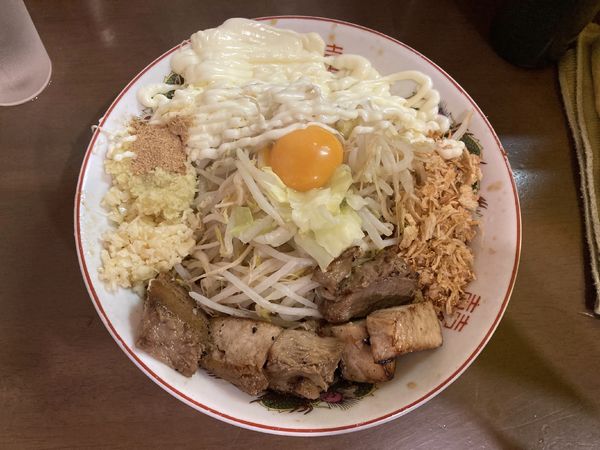 「汁なし　少なめ」@自家製麺 まさきの写真