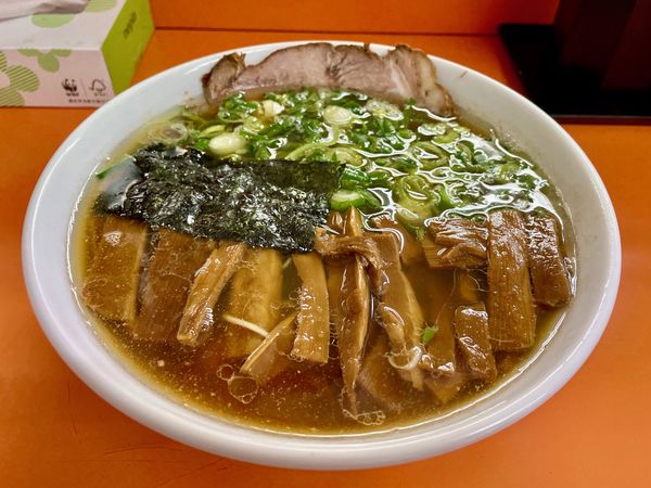 「ネギラーメン ＋ メンマ」@支那そば あおばの写真