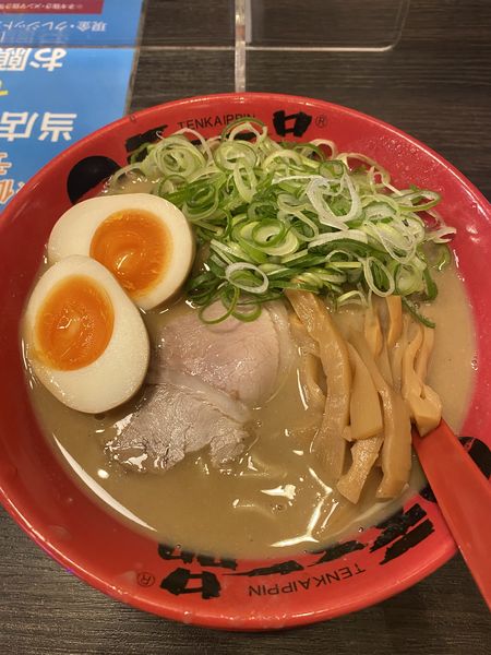 「ねぎらーめん こってり 味玉」@天下一品 甲府向町店の写真