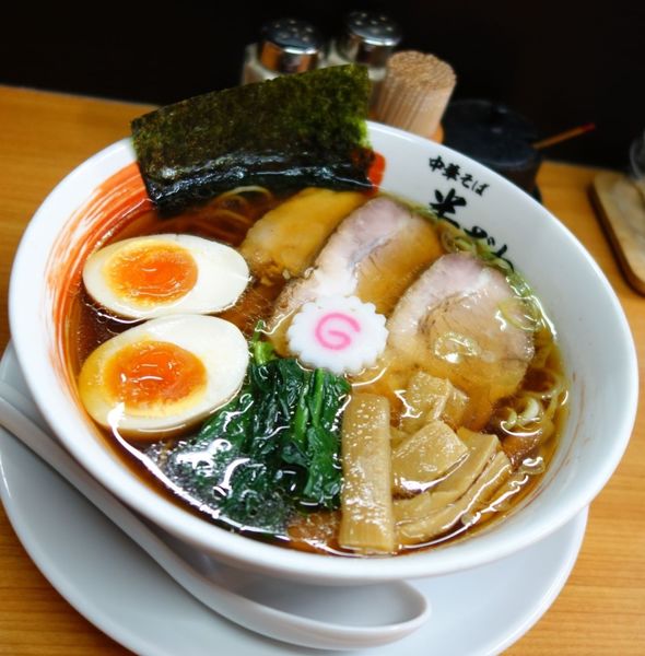 「中華そば煮玉子 醤油」@中華そば 半ざわの写真