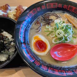 「あ」味玉ラーメン＋焼豚丼＋タルタルソース唐揚げ：820＋2