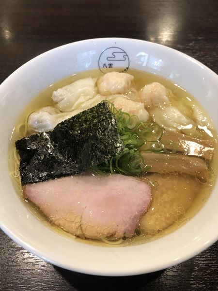「特製ワンタン麺(白だし)1100円」@八雲の写真