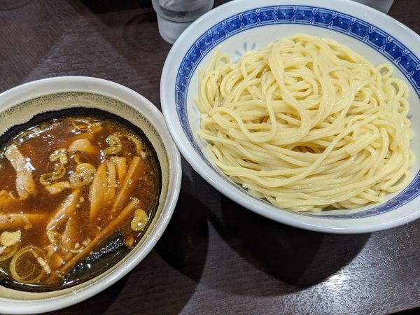 「つけ麺（並）+辛味」@中華そば べんてんの写真