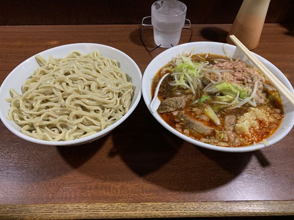 「つけ麺+ニンニク+アブラ　920円」@D麺の写真