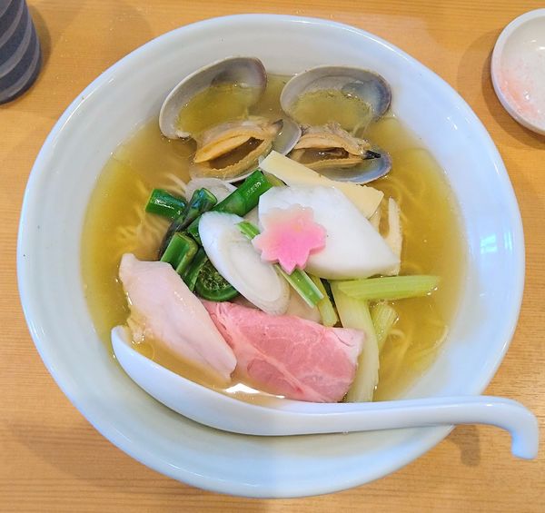 「北海あさりと季節野菜の汐蕎麦【春季限定】」@中華蕎麦 はるの写真