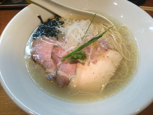 「サッポロラガー赤星→塩SOBA (¥550+850)」@麺処 源玄の写真