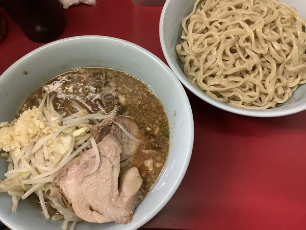 「ぎょっ玉つけ麺　サバver」@ラーメン二郎 中山駅前店の写真