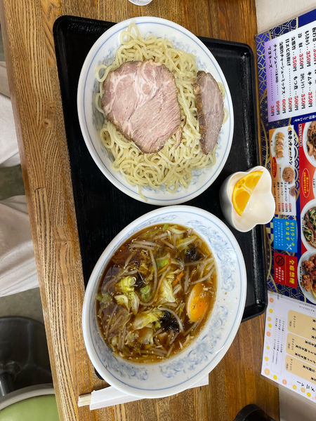「野菜つけ麺プラスチャーシュー２枚」@丸長 伊勢崎店の写真