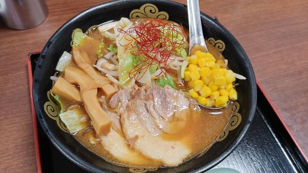 「野菜畑の味噌ラーメン（赤味噌）」@梓川サービスエリア 上りの写真