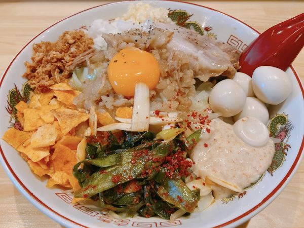 「辛まぜそば」@クローバー 久喜西口店の写真