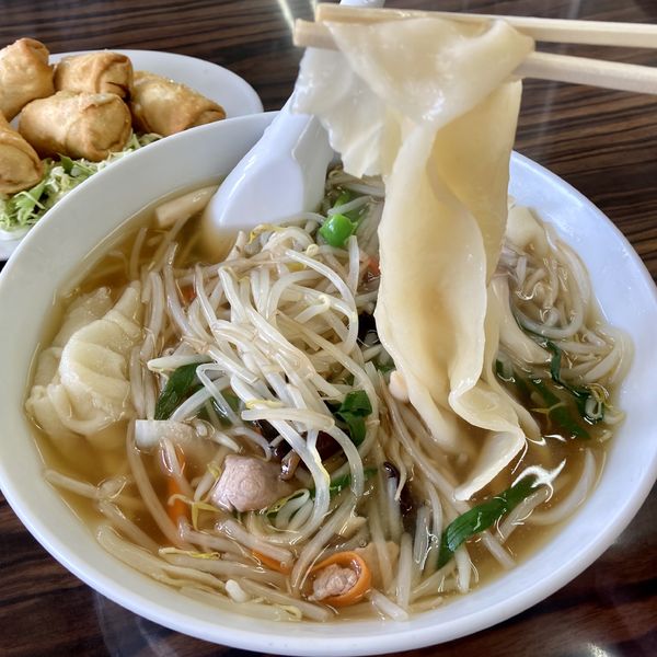 「特製サンマーメン（ひもかわ）￥850」@手打ちラーメン 足利麺の写真