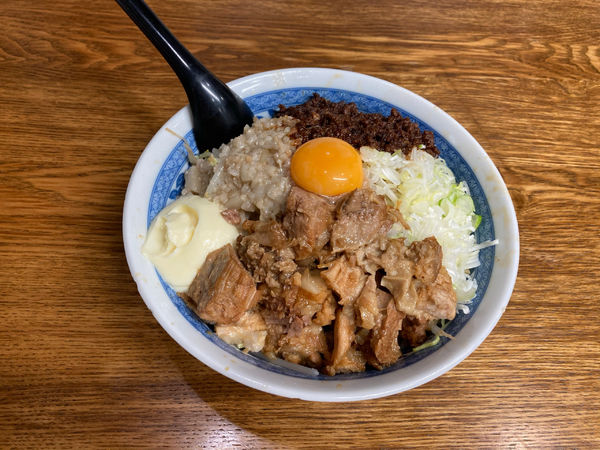 「まぜそば」@豚男爵の写真