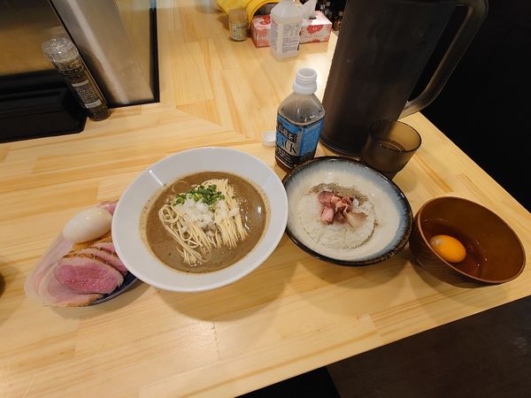 「濃厚煮干しそばとTKG」@煮干ソバと米 今日の1番の写真