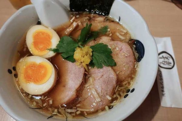 「ちゃーしゅうめん　1,000円＋双子の味玉　100円」@与ろゐ屋の写真