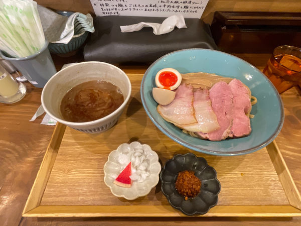 「特製濃厚つけ麺(大)スパイス付」@いかれたNOODLE Fishtonsの写真