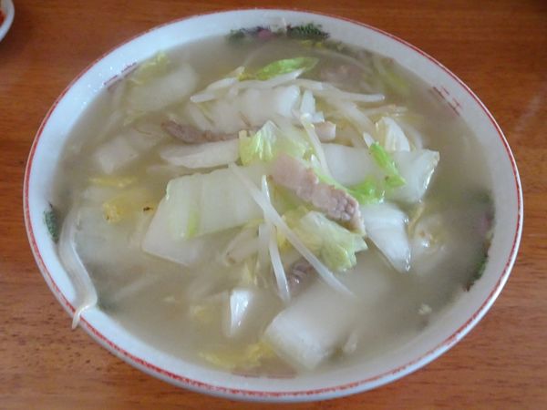 「タンメン（700円）＋餃子（300円）」@香 東中神店の写真