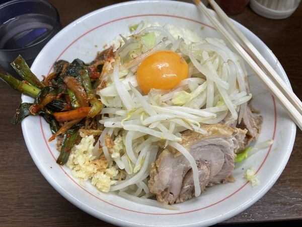 「小　汁なし　粉チーズ」@ラーメン二郎 横浜関内店の写真