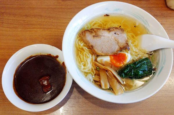 「カレーつけめん（1,100円）＋ミニご飯（100円）」@武田流 古式カレーライス 支那そば インディアン 本店の写真