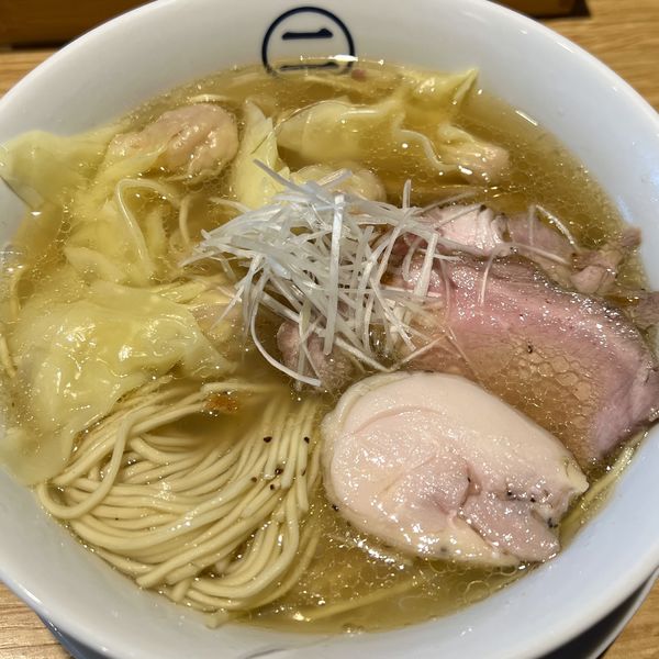 「海老わんたん塩そば」@中華そば 二階堂の写真