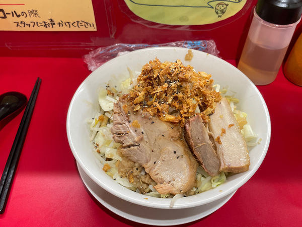 「まぜそば(並) 150g」@あいすべきものすべてに ニュータウン店の写真