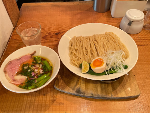 「すだちとポルチーニ茸の醤油つけ麺」@ヌードルヤ ME-CHA-KU-CHAの写真