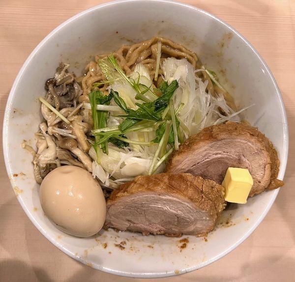 「（限定）ピノピノキノコ+豚玉」@鷹の目 蒲田店の写真