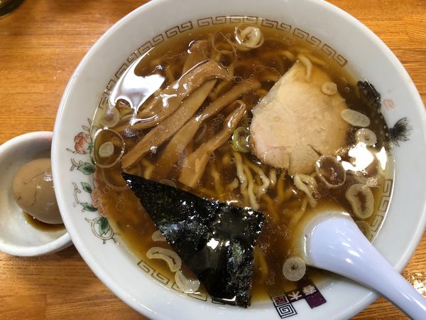 「中華そば＋味玉子」@春木屋 荻窪本店の写真