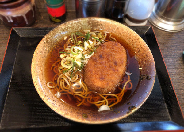 「コロッケそば(460円)」@三松 青砥店の写真