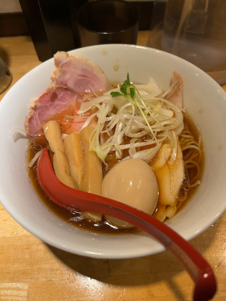 「特製中華そば980＋替玉×2＋黒烏龍茶」@中華そば みやざきの写真